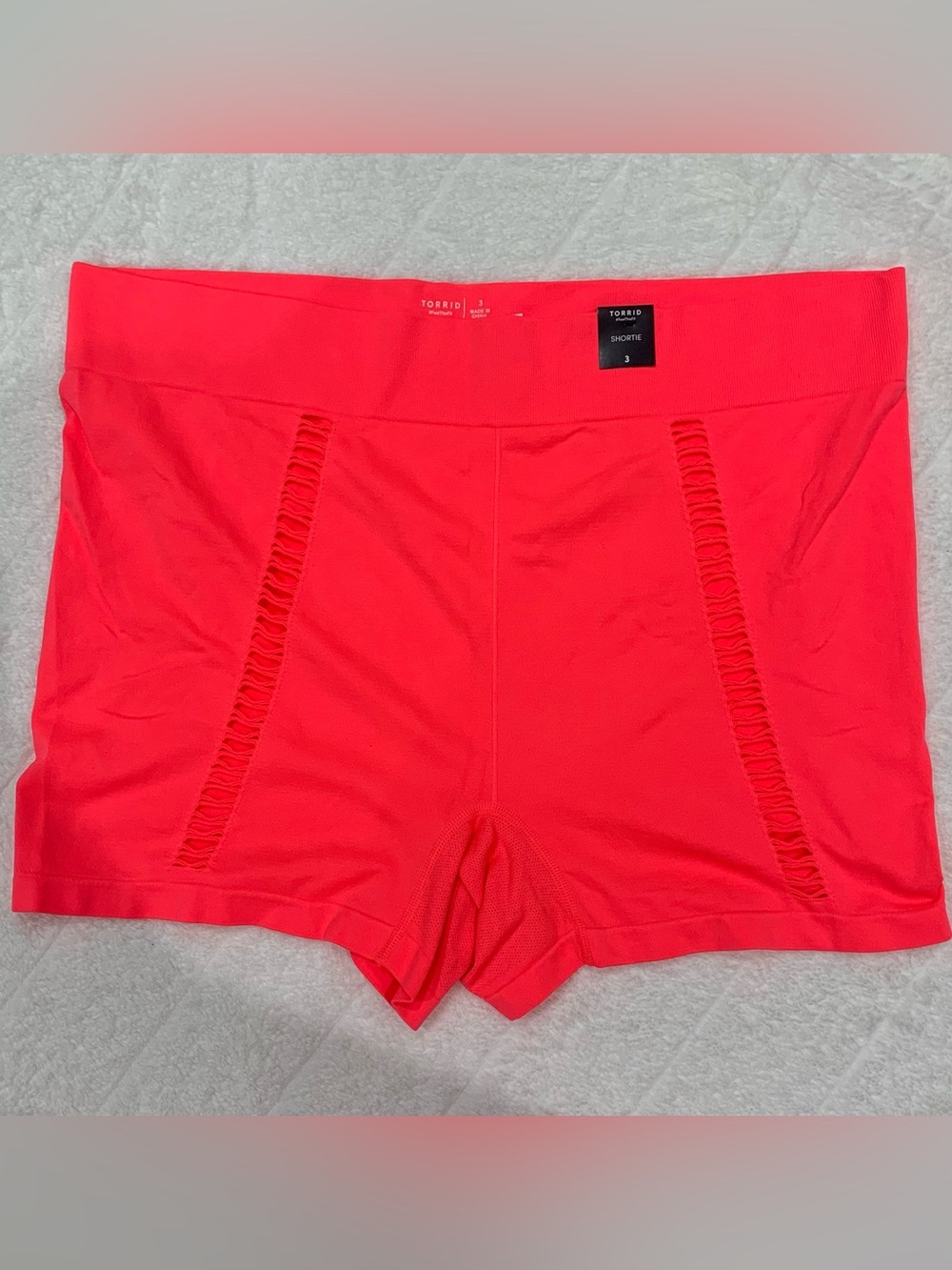 NWT Torrid XO Seamless High Waist Shortie Panty Neon Blush Size 3